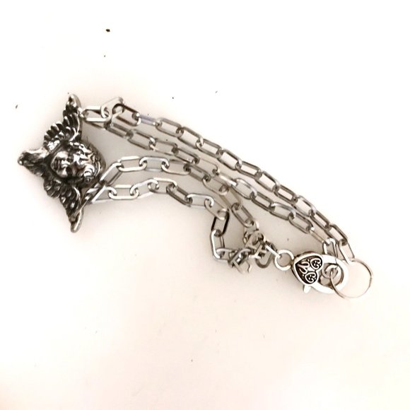 Cherub Angel Bracelet Victorian Silver Ankle Putti - Picture 9 of 12